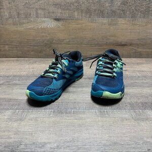 Merrell Hyperwrap Unify Blue/Green Trail Running Shoe Women's Size 7